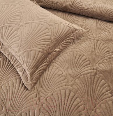 Набор текстиля для спальни Sofi de Marko Ариэль 240x280 / Пок-Ари-240x280кр (коричневый)