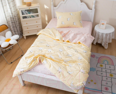 Комплект постельного белья с одеялом Sofi de Marko Альпака / Дет-Ком-59 (желтый)