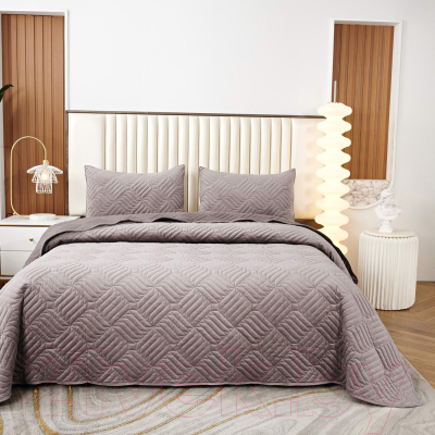Набор текстиля для спальни Sofi de Marko Армандо 240х260 / Пок-Арм-240х260м (мокко)