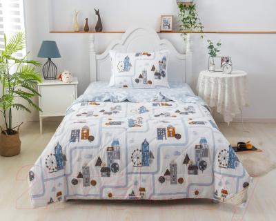Комплект постельного белья с одеялом Sofi de Marko Город Эмбер / Дет-Ком-71