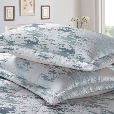 Набор текстиля для спальни Sofi de Marko Артемида 240х260 / Пок-Аг-01-240х260 (голубой)