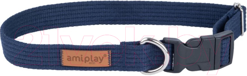 Ошейник Ami Play Cotton (S, темно-синий)