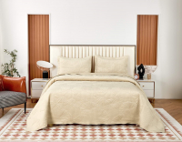 Набор текстиля для спальни Sofi de Marko Бенита 160х220 / Пок-Бн-160х220к (кремовый) - 
