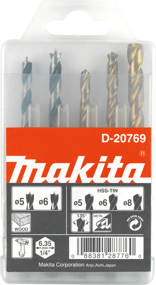 Набор сверл Makita D-20769