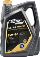 Моторное масло Revline Ultra Force C3 5W40 / RUFC35405 (5л) - 
