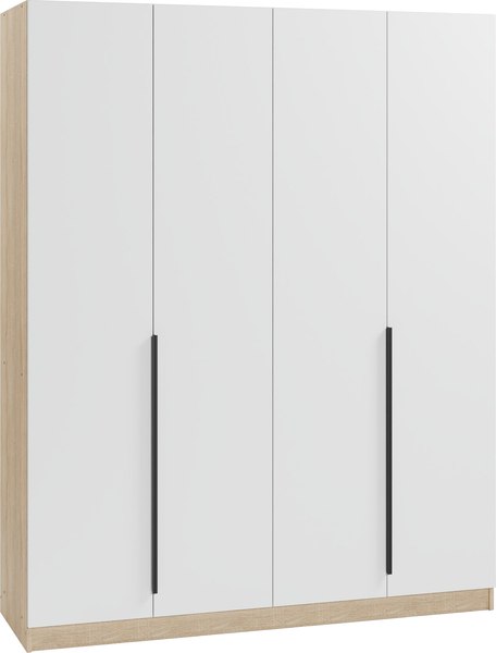 Шкаф Soma Lord Black 160x200 (дуб сонома/белый)