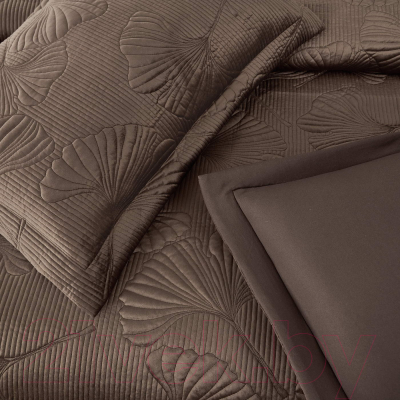 Набор текстиля для спальни Sofi de Marko Бенита 240x260 / Пок-Бн-240x260ш (шоколадный)
