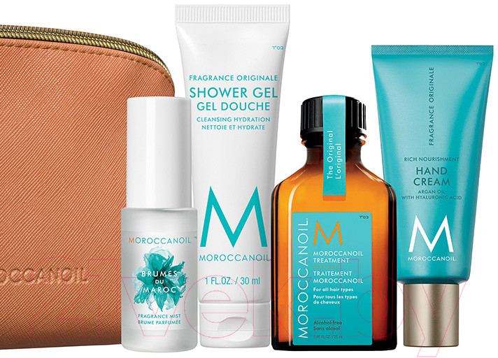 Набор косметики для тела Moroccanoil Body спрей+гель для душа+крем для рук+масло