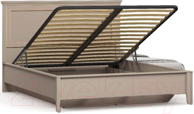 Двуспальная кровать Black Red White Classic LOZ160x200 с подъемным механизмом (глиняный серый)