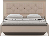 Двуспальная кровать Black Red White Classic LOZ160x200 с подъемным механизмом и мягким элементом (глиняный серый) - 