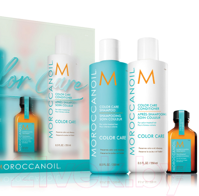 Набор косметики для тела и волос Moroccanoil Весенний Color Care шампунь+кондиц.+масло д/вол+лосьон д/тела (250мл+250мл+25мл+10мл)