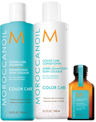 Набор косметики для тела и волос Moroccanoil Весенний Color Care шампунь+кондиц.+масло д/вол+лосьон д/тела (250мл+250мл+25мл+10мл)