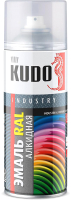 Эмаль Kudo Универсальная RAL 9006 / KU-09006 (520мл, белый алюминий) - 