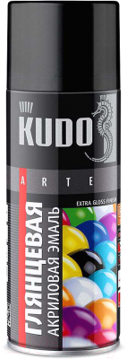 Эмаль Kudo Универсальная акриловая RAL 5018 / KU-A5018 (520мл, бирюзовый высокоглянцевый)