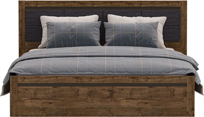 Двуспальная кровать Black Red White Kada S404-LOZ160x200 с подъемным механизмом c мягким элементом (дуб april) -