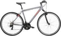 Велосипед Kross Evado 1.0 M 28 pew_red m / KREV1Z28X19M004201 (M, графит/красный) - 