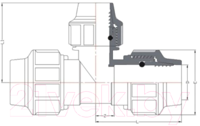 Тройник AV Engineering AVE110503250