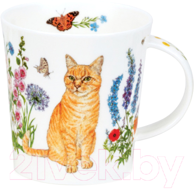 Кружка Dunoon Рыжий кот и цветы Ломонд DNN78586852 (320мл)