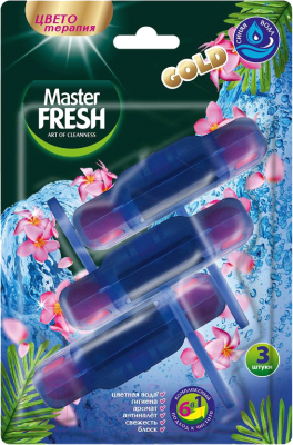 Чистящее средство для унитаза Master Fresh Синяя вода 6в1 (3шт)