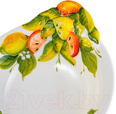 Салатник Edelweiss Лимоны и апельсины EDW-380G