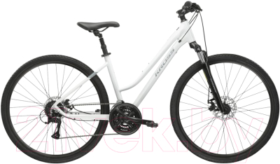 Велосипед Kross Evado 3.0 D 28 whi_ste g / KREV3Z28X19W006708 (L, белый/стальной)