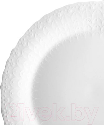 Тарелка столовая обеденная Narumi Белый шелк NAR-9072-1544