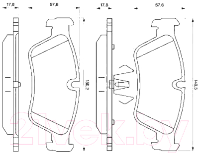 

Тормозные колодки Bosch, 0986494096