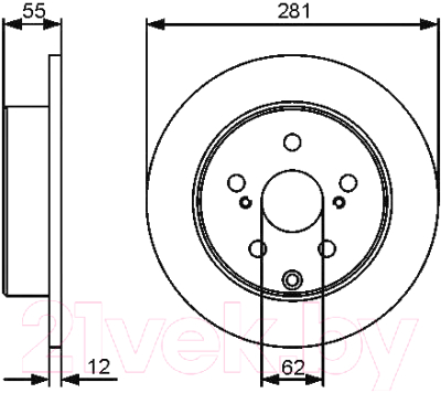 

Тормозной диск Bosch, 0986479419