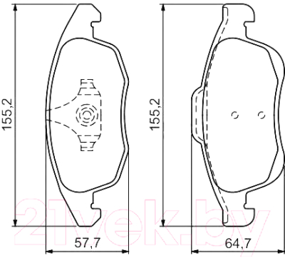 

Тормозные колодки Bosch, 0986494235