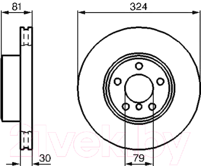 

Тормозной диск Bosch, 0986479002