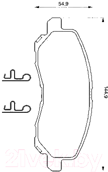 

Тормозные колодки Bosch, 0986424716
