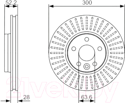 Тормозной диск Bosch 0986479974