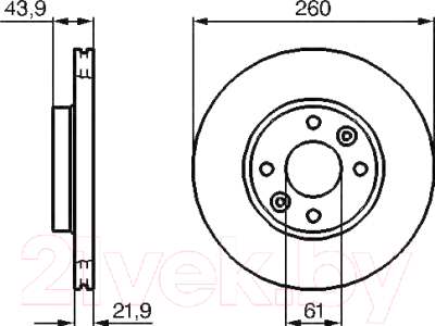 Тормозной диск Bosch 0986479103