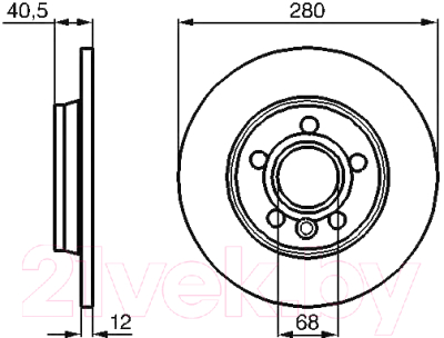 

Тормозной диск Bosch, 0986478871