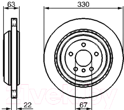 

Тормозной диск Bosch, 0986479285
