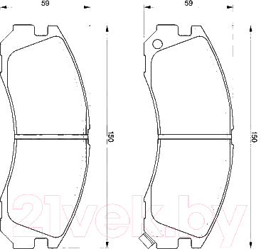 

Тормозные колодки Bosch, 0986424523