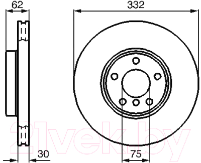 Тормозной диск Bosch 0986478974