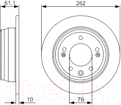 Тормозной диск Bosch 0986479508