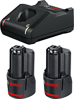 Набор аккумуляторов для электроинструмента Bosch GBA 12V с зарядным GAL 12V-40 (1.600.A01.9R8) - 