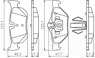 

Тормозные колодки Bosch, 0986494272