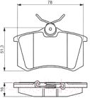 

Тормозные колодки Bosch, 0986495231
