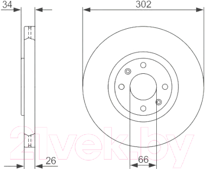 

Тормозной диск Bosch, 0986479288