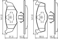 

Тормозные колодки, 0986424449
