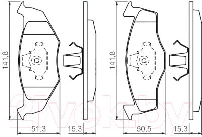 

Тормозные колодки Bosch, 0986424449