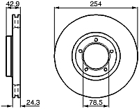 Тормозной диск Bosch 0986478160 - 