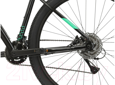 Велосипед Kross Level 1.0 M 29 bla_gre g / KRLV1Z29X19M007021 (L, черный/зеленый)