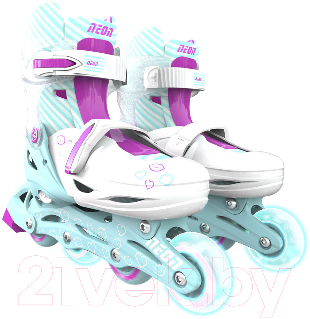 Роликовые коньки Yvolution Neon Combo Skates / NT09T4 (р.29-32, голубой) — фото 2