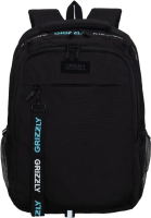 Рюкзак Grizzly RU-432-3 (черный/голубой) - 