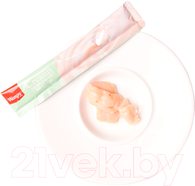 Изображение товара Лакомство для кошек Wanpy Cat Нежное пюре из тунца и гребешка (5x14г)