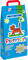 Наполнитель для туалета Prettycat Naturel с ароматом алоэ / 621458 (4кг/8л) - 